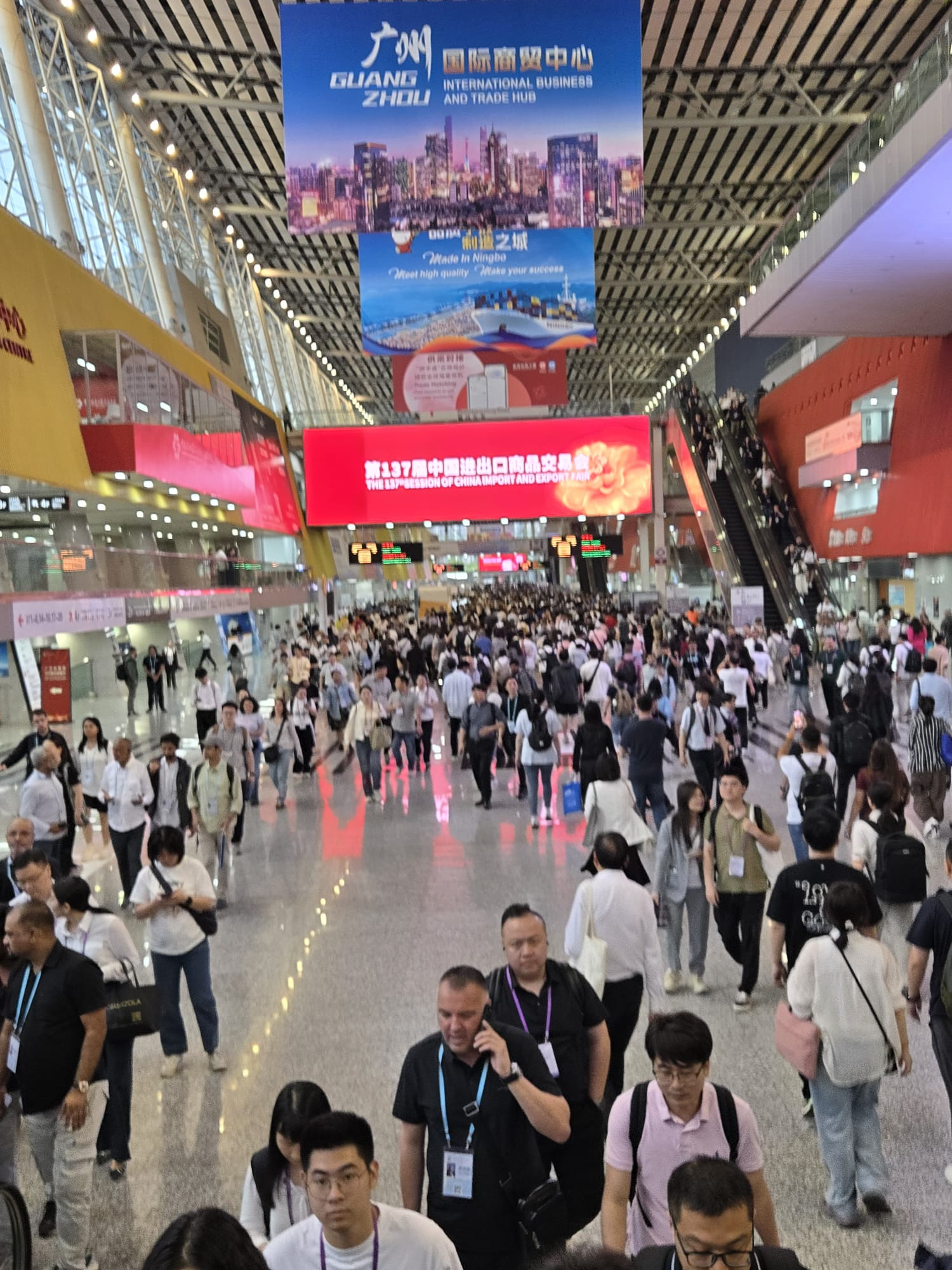 Exhibitor booth at the Canton Fair in Guangzhou